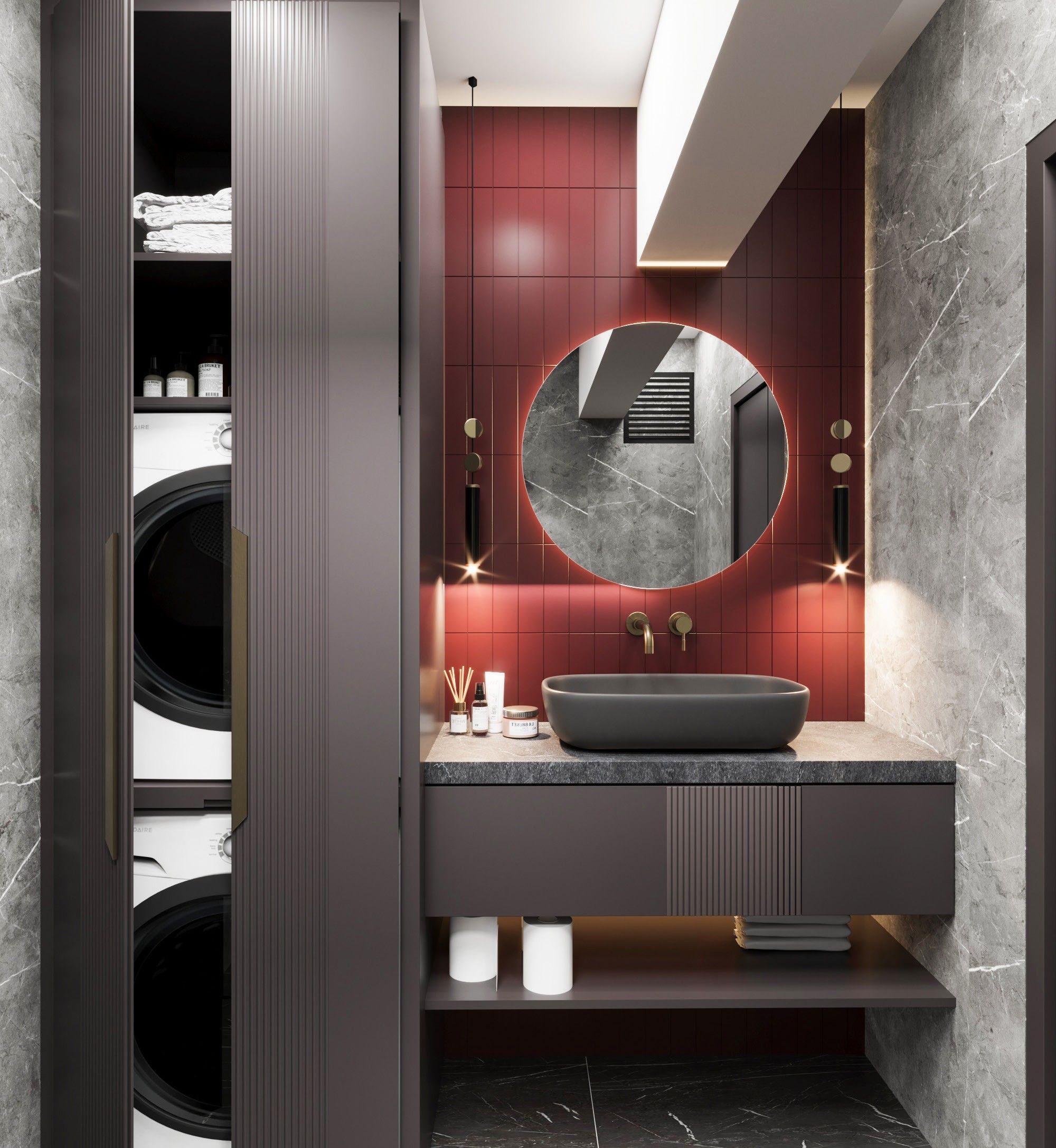 3+1 daire, banyo